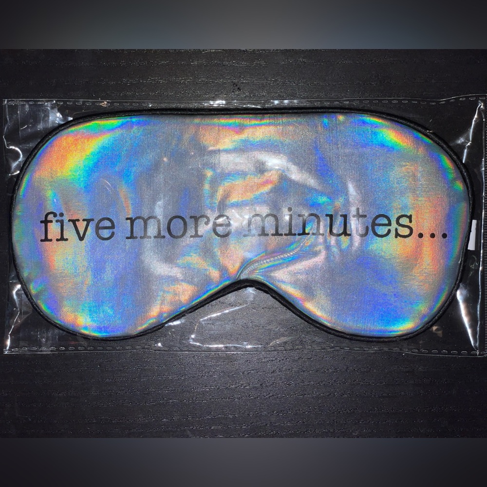 Kikkerland | Ultra Soft Sleep Mask - five more minutes…